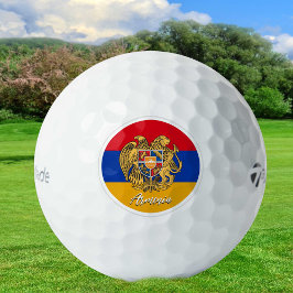 Pelotas De Golf Banderas armenias patrióticas de los campos de gol
