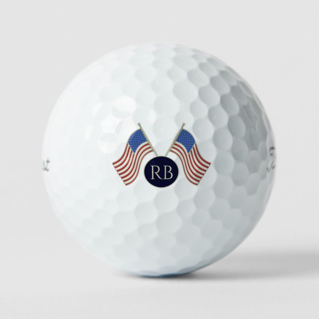 Pelotas De Golf Banderas de Estados Unidos (Anverso)