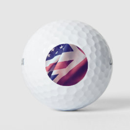 Pelotas De Golf Banderas de Estados Unidos y Reino Unido