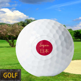 Pelotas De Golf Banderas de golf Patrióticas de Japón, bandera jap