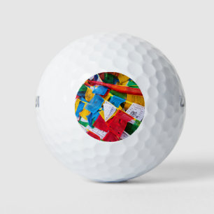 Pelotas De Golf Banderas de oración tibetana coloridas - Tíbet