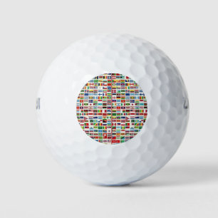 PELOTAS DE GOLF BANDERAS INTERNACIONALES