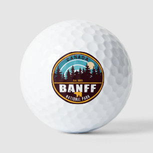 Pelotas De Golf Banff NP Canadá Montañas Rocosas Souvenirs de époc