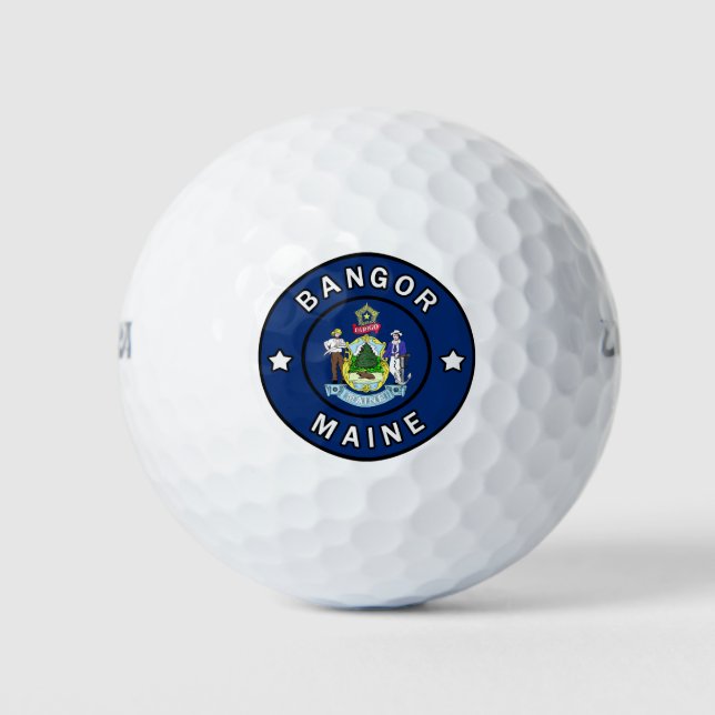Pelotas De Golf Bangor Maine (Anverso)
