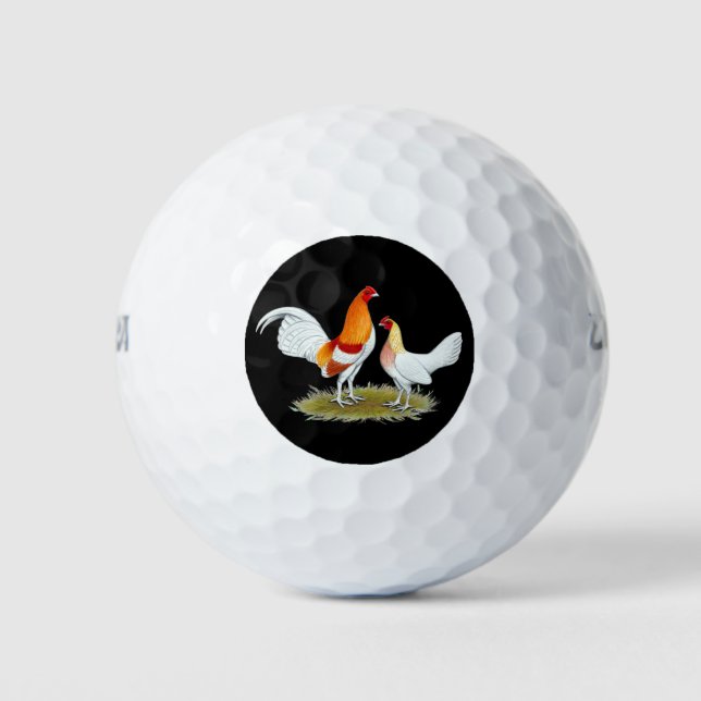 Pelotas De Golf Bantam, juego inglés antiguo: Red Pyle (Anverso)