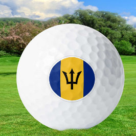 Pelotas De Golf Barbados Golf Balls, Bandera Golfistas / Patriotas