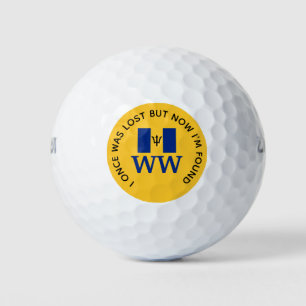 Pelotas De Golf BARBADOS Personalizado MONOGRAMA Cristiano Perdido