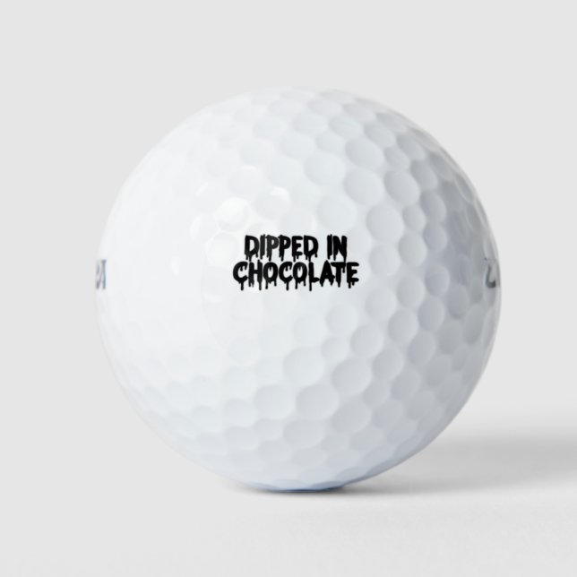 Pelotas De Golf Barrido En Chocolate (Anverso)