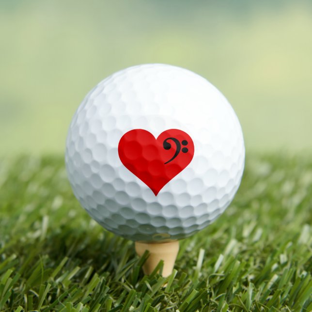 Pelotas De Golf Bass Heart (Camiseta in situ)