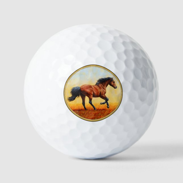 Pelotas De Golf Bay Horse Galloping Golf Balls (Anverso)