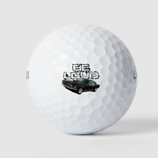 Pelotas De Golf be loud mustang (Anverso)