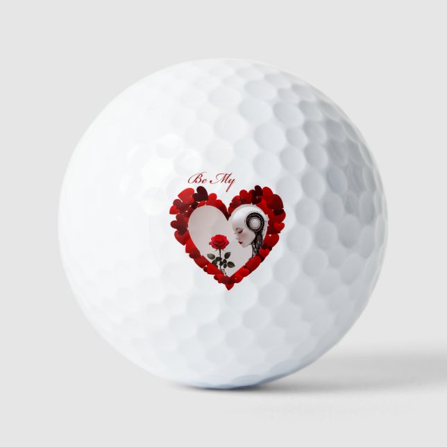 Pelotas De Golf Be My Valentine ❤️ (Anverso)