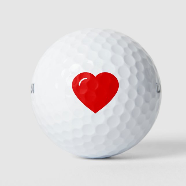 Pelotas De Golf Beach Luv Heart (Anverso)