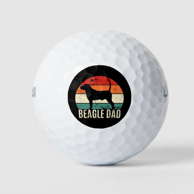 Pelotas De Golf Beagle Dad (Anverso)