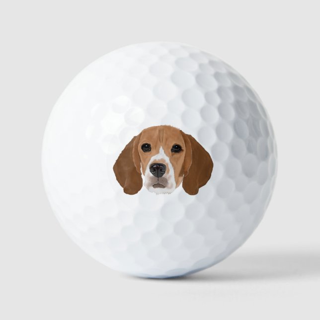 Pelotas De Golf Beagle Golf Balls (Anverso)