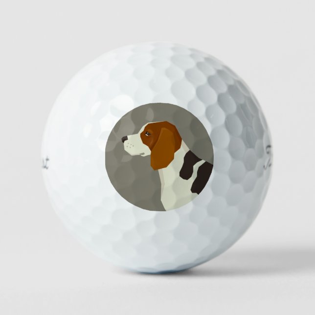 Pelotas De Golf Beagle Golf Balls (Anverso)