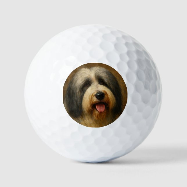 Pelotas De Golf Bearded Collie (Anverso)
