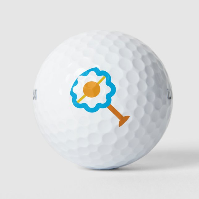 Pelotas De Golf bebé azul rattle (Anverso)