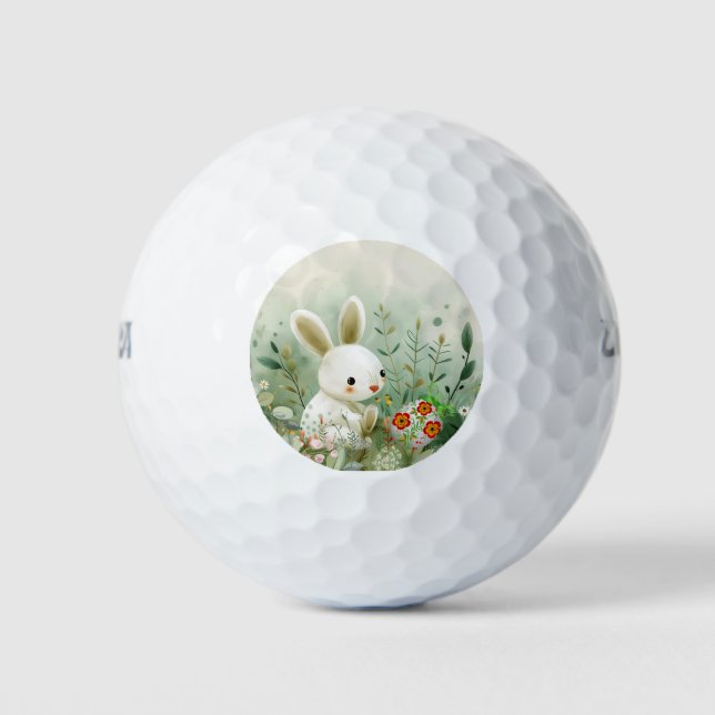 PELOTAS DE GOLF BEBÉ BUNNY Y HUEVO ORIENTAL (Anverso)