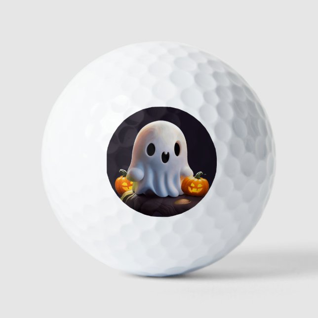 Pelotas De Golf Bebé Fantasma Típico personaje de Halloween (Anverso)