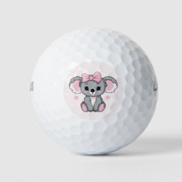 Pelotas De Golf Bebé rosa Koala Bear