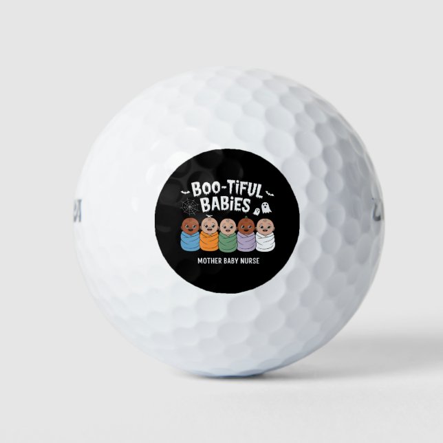 Pelotas De Golf Bebés Bootious Madre Nursi Halloween (Anverso)
