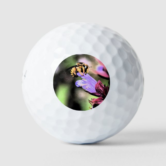Pelotas De Golf Bee and Flower be6 gbcna (Anverso)