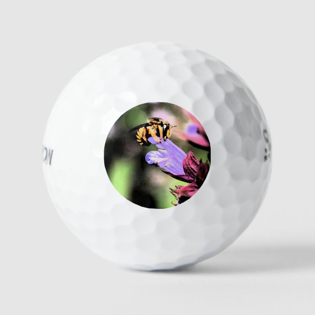 Pelotas De Golf Bee and Flower ssf gbcna (Anverso)