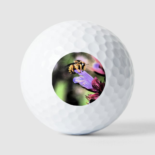 Pelotas De Golf Bee and Flower va gbcna (Anverso)