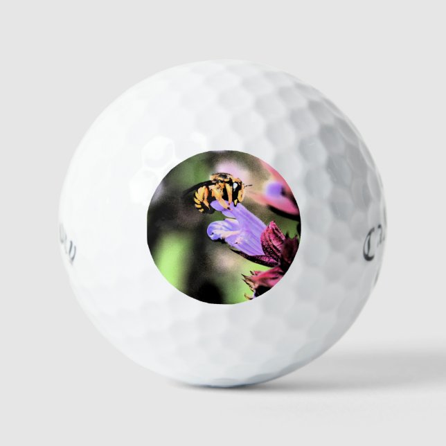 Pelotas De Golf Bee y Flower css gbcna (Anverso)