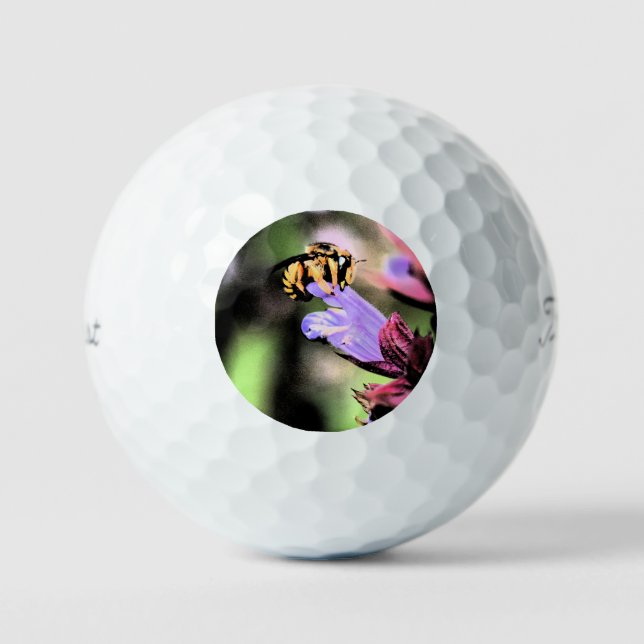 Pelotas De Golf Bee y Flower tpv1 gbcna (Anverso)