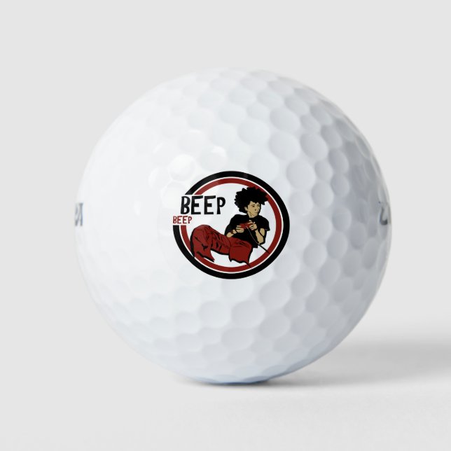 Pelotas De Golf Beep Beep Gamer (Anverso)