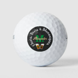 Pelotas De Golf Beers y Shenanigans bebida irlandesa