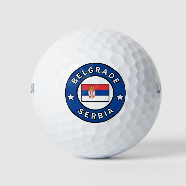 Pelotas De Golf Belgrado Serbia (Anverso)