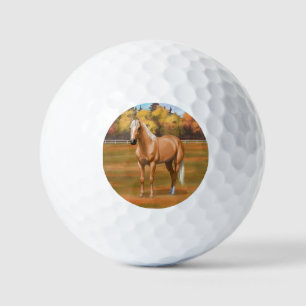 Pelotas De Golf Bella Palomino Quarter Caballo Stallion Golf Bal