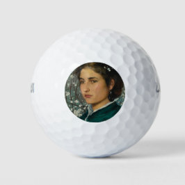 Pelotas De Golf Belleza joven (mujer elegante) (retrato femenino)