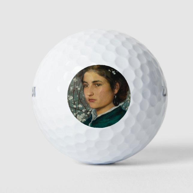 Pelotas De Golf Belleza joven (mujer elegante) (retrato femenino) (Anverso)