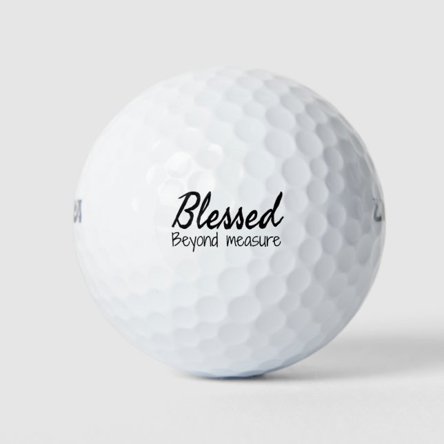 Pelotas De Golf Bendecido sin medida (Anverso)