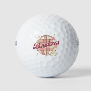 Pelotas De Golf Benidorm Spain Retro Vintage Golfing Court