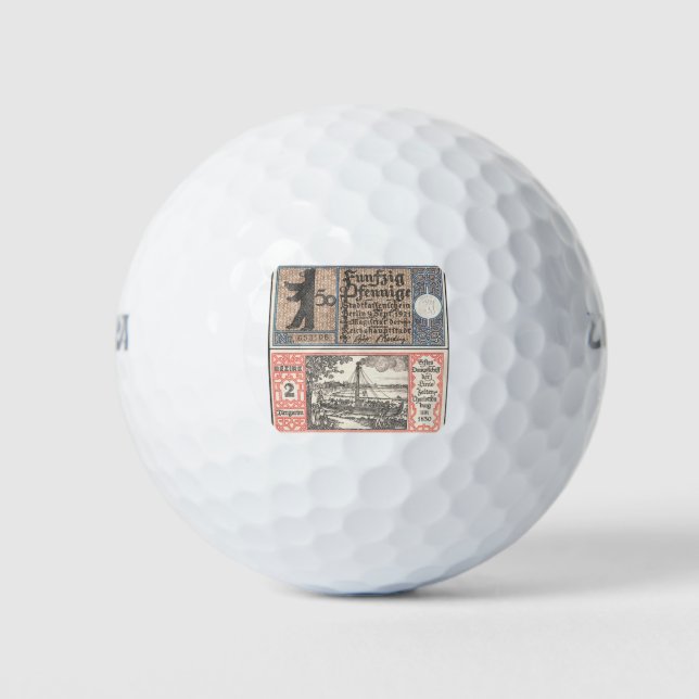 Pelotas De Golf Berlín 50 Pfennig 1921 Tiergarten (Anverso)