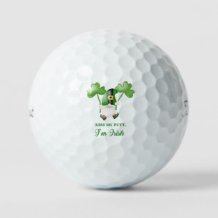 Pelotas De Golf 'Bésame el Putt, soy Irlandés' Divertido Día de Sa