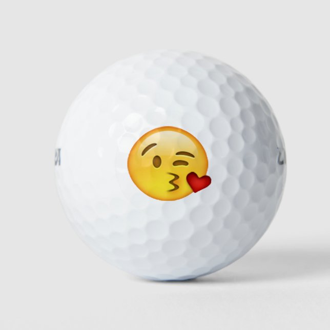 Pelotas De Golf Beso de lanza - Emoji (Anverso)