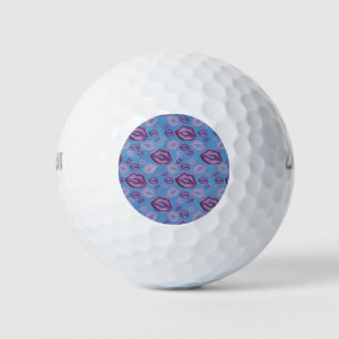 Pelotas De Golf Besos muy peligrosos en tonos morados