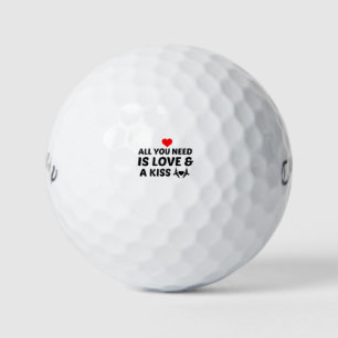 PELOTAS DE GOLF BESOS Y AMOR