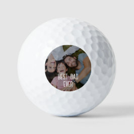 Pelotas De Golf Best Dad Ever Custom Photo 
