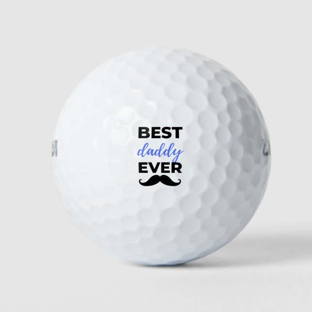 Pelotas De Golf Best Daddy Ever Black (Anverso)