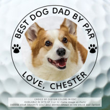 BEST DOG DAD BY PAR Paw Print Photo