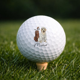 Pelotas De Golf Best Dog Dad Personalized Gift Club Golf Balls