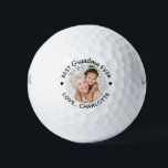 Pelotas De Golf Best Grandma Ever Modern Personalized Photo Wilson<br><div class="desc">Best Grandma Ever ... Two of your favorite things , golf and your grand kids ! Now you can take them with you as you play 18 holes . Customize these golf balls with your grandchild's favorite photo and name . Whether it's a grandmother birthday, mothers day or Christmas, these...</div>