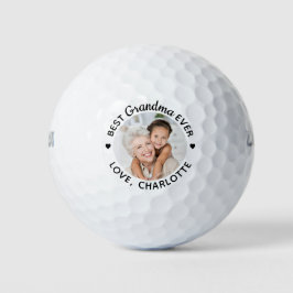 Pelotas De Golf Best Grandma Ever Modern Personalized Photo Wilson